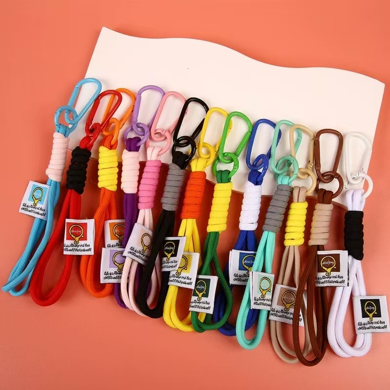 มาการอง เชือกเส้นเล็กพวงกุญแจเชือกถักสีสันสดใส, เชือกเส้นเล็กเครื่องประดับคู่