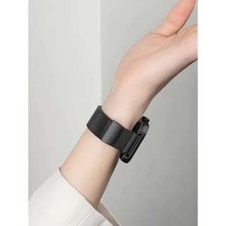 สายโลหะสําหรับ Redmi Watch 6 5 4 3 2 Lite Active Magnetic Xiaomi Mi Band 8 9 10 Pro สายสแตนเลส Milanese สร้อยข้อมือเปลี่ยนสายรัดข้อมือกีฬา