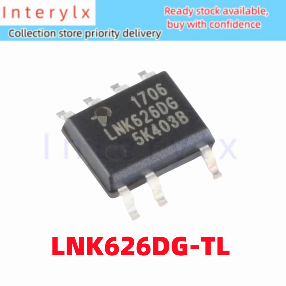 ยี่ห้อ LNK626 5 ชิ้น/ล็อตใหม่ LNK626DG-TL LNK 626 DG-TL Patch SOIC-7 ชิป AC/DC สวิทช์ Converter tta
