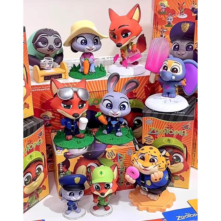 Disney Cosbi Collection ของเล่นสุดฮอต Zootopia Blind Box Toy Collection