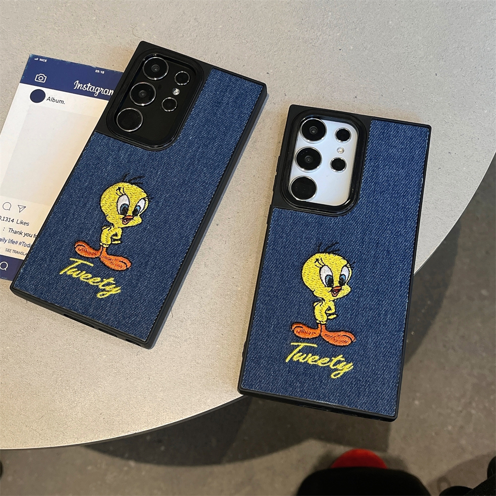 การ์ตูนน่ารัก Little Yellow Duck เคส Samsung Galaxy S25 Ultra S25 Plus S25 S24 FE S24 Ultra S24 Plus