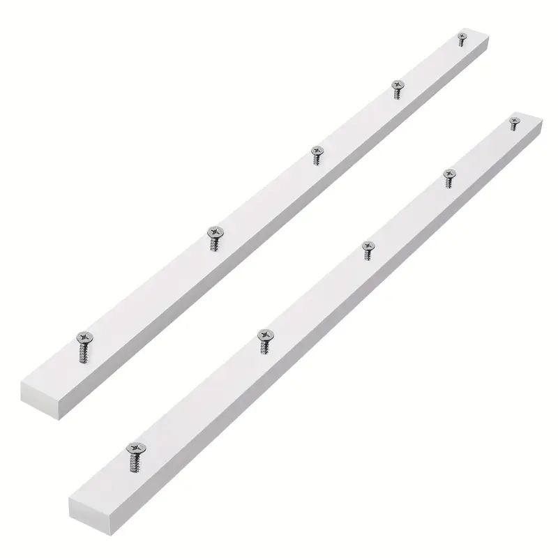 2pcs Table Saw Crosscut Sled Miter Bars with Predrilled Screw Holes, 3/4" x 3/8" x 17" - Durable Plastic Construction for Precise Woodworking Cuts