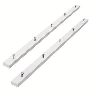 2pcs Table Saw Crosscut Sled Miter Bars with Predrilled Screw Holes, 3/4" x 3/8" x 17" - Durable Plastic Construction for Precise Woodworking Cuts