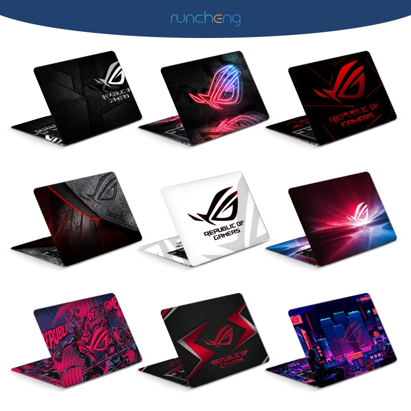 DIY2pcsREPUBLIC OF GAMERS รูปแบบแล็ปท็อปสติกเกอร์แล็ปท็อปสํานักงานนักเรียนแล็ปท็อปผิวชายหญิงสติกเกอร์ศิลปะ 11/12/13/14/15/17 นิ้ว