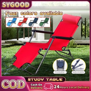 Portable 178CM 2in1 Folding Chair Folding Bed Recling Sleeping Loung Foldable Camping Chair