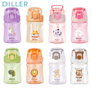 Diller ขวดน้ํา 400มล./550มล. พร้อมหลอดพร้อมหลอด Tritan, Bpa Free, Db-007