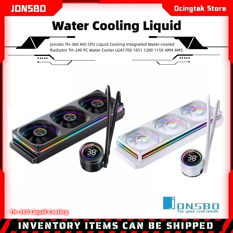Jonsbo TH-360 AIO CPU Liquid Cooling แบบบูรณาการหม้อน้ําระบายความร้อนด้วยน้ํา TH-240 PC Water Cooler LGA1700 1851 1200 115X AM4 AM5