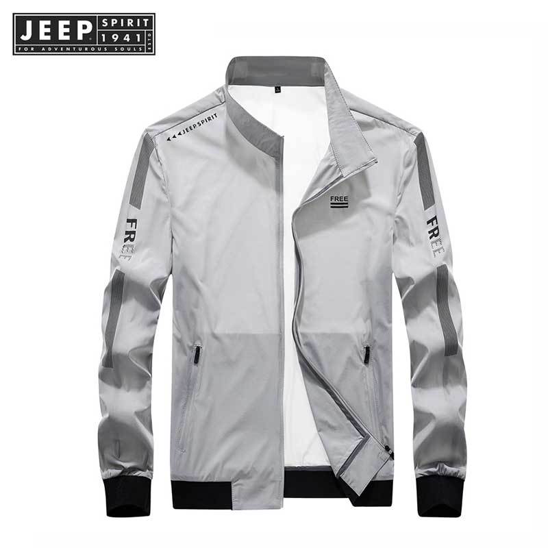 Jeep SPIRIT 1941 ESTD เสื้อผ้าครีมกันแดดระบายอากาศแห้งเร็วฤดูร้อนบางเฉียบ