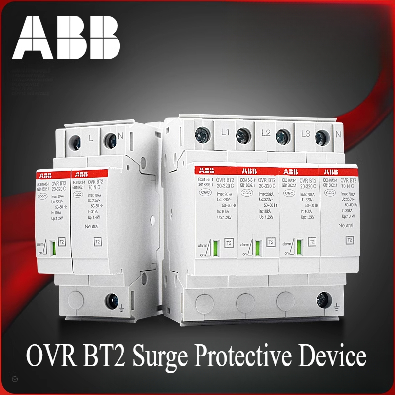 Abb OVR T2 QS Series อุปกรณ์ป้องกันไฟกระชาก OVR-T2-T3-1N 20-275 OVR-T2-T3-3N 20-275 OVR-T2-T3-3N 20-