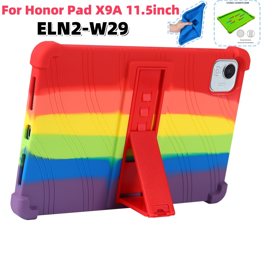 สําหรับ Honor Pad X9a l Pad X9 LTE 11.5 นิ้ว Honor Pad ELN2-W29 ป้องกันกรณี 4 มุมกันกระแทกซิลิคอนฝาค