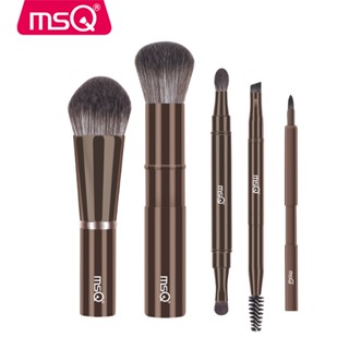 นางสาว 5ชิ้น แปรงแต่งหน้ามืออาชีพรวมแปรงรองพื้นแปรงแป้งแปรงอ…