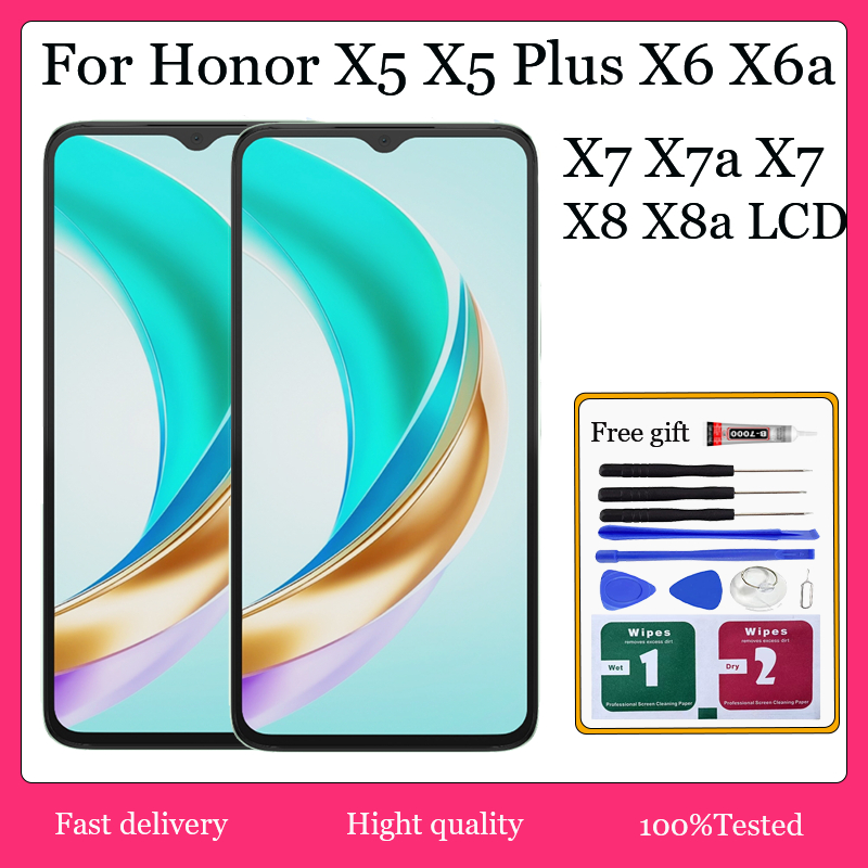 LCD ต้นฉบับสําหรับ Huawei Honor X5 X5B X5C X5 plus X5B plus X6 X6a X6b X6C X7 X7a X7b X7C X7D X8 X8 