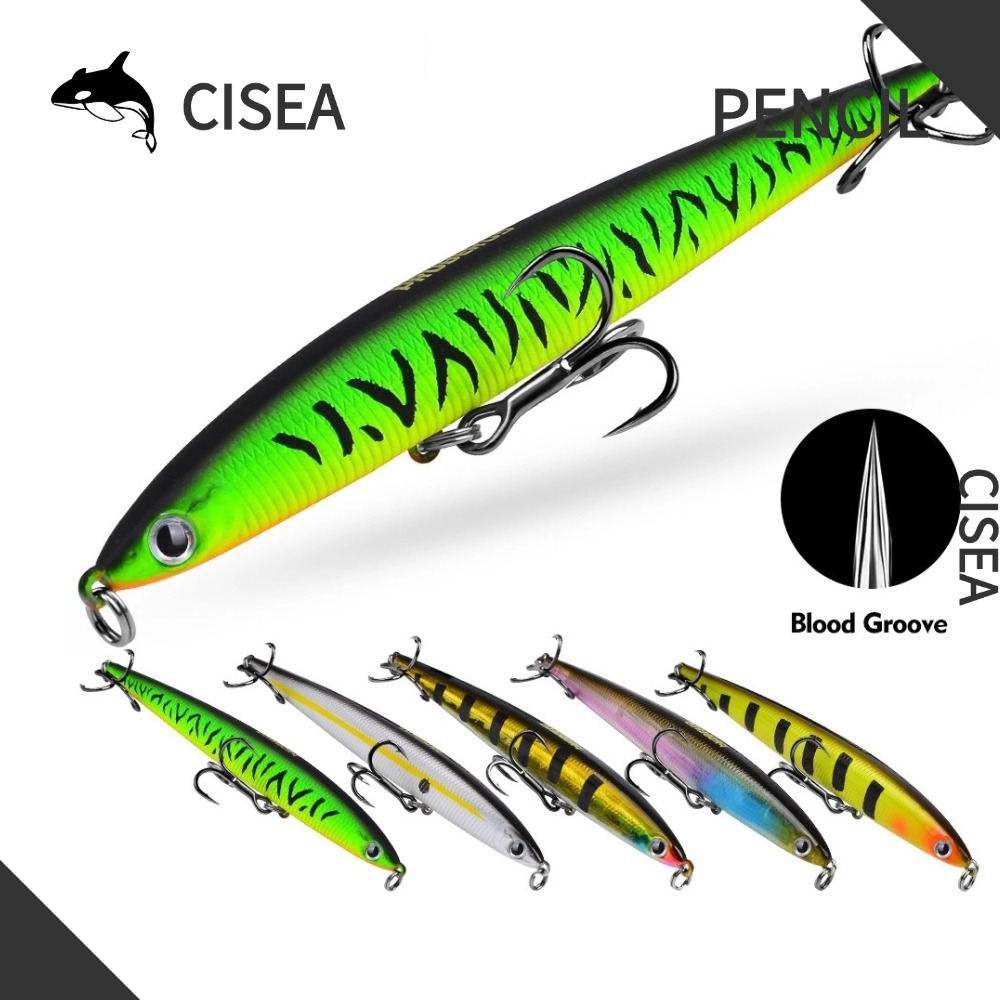 CISEA F92 pencil 13cm 25g lure เหยื่อยาง ปลา ตกปลา ตกปลา เหยื่อจิ๊ก เหยื่อ