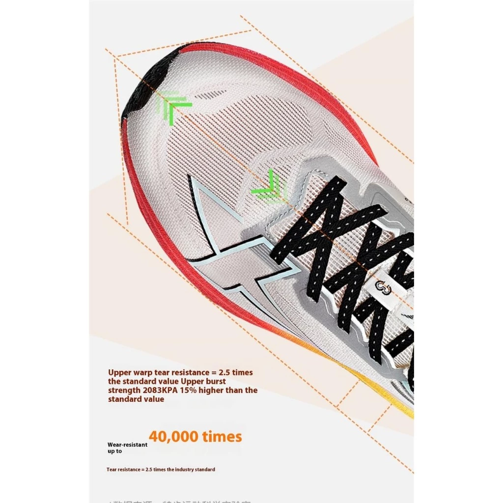 Xtep 2000KM 3.0 สีใหม่ รองเท้าวิ่งผู้ชาย Rebound Cushioning thumbnail 8