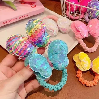 1PC เชือกผมเด็ก ที่คาดผมสูงแฟชั่นเกาหลี น่ารัก ความงาม การออกแบบโบว์ สีสันสดใส 【จัดส่งจากประเทศไทย】