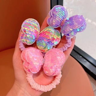 1PC เชือกผมเด็ก ที่คาดผมสูงแฟชั่นเกาหลี น่ารัก ความงาม การออกแบบโบว์ สีสันสดใส 【จัดส่งจากประเทศไทย】
