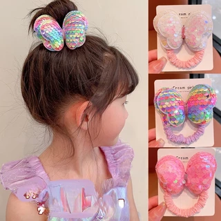 1PC เชือกผมเด็ก ที่คาดผมสูงแฟชั่นเกาหลี น่ารัก ความงาม การออกแบบโบว์ สีสันสดใส 【จัดส่งจากประเทศไทย】