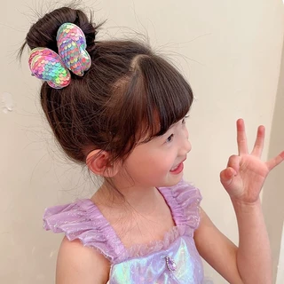 1PC เชือกผมเด็ก ที่คาดผมสูงแฟชั่นเกาหลี น่ารัก ความงาม การออกแบบโบว์ สีสันสดใส 【จัดส่งจากประเทศไทย】