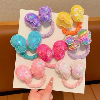 1PC เชือกผมเด็ก ที่คาดผมสูงแฟชั่นเกาหลี น่ารัก ความงาม การออกแบบโบว์ สีสันสดใส 【จัดส่งจากประเทศไทย】