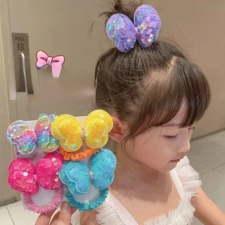 1PC เชือกผมเด็ก ที่คาดผมสูงแฟชั่นเกาหลี น่ารัก ความงาม การออกแบบโบว์ สีสันสดใส 【จัดส่งจากประเทศไทย】