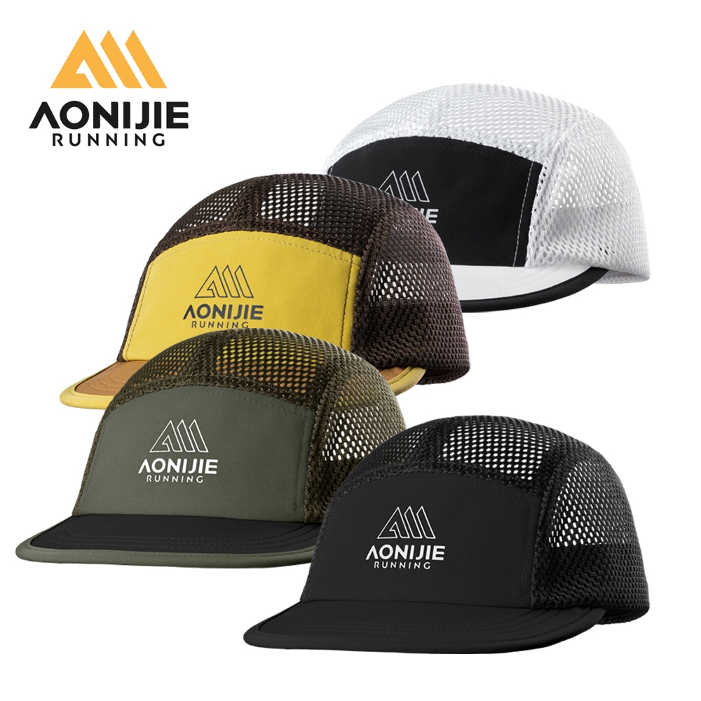 Aonijie E4631 หมวกวิ่งสําหรับผู้ชายผู้หญิง Breathable Visor Trucker หมวกสําหรับ Trail Jogging Golf เ