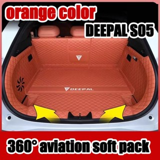 ZLWR เหมาะกับพรมปูพื้นรถยนต์ Deepal S05 พรมปูพื้นท้ายรถแบบรอ…
