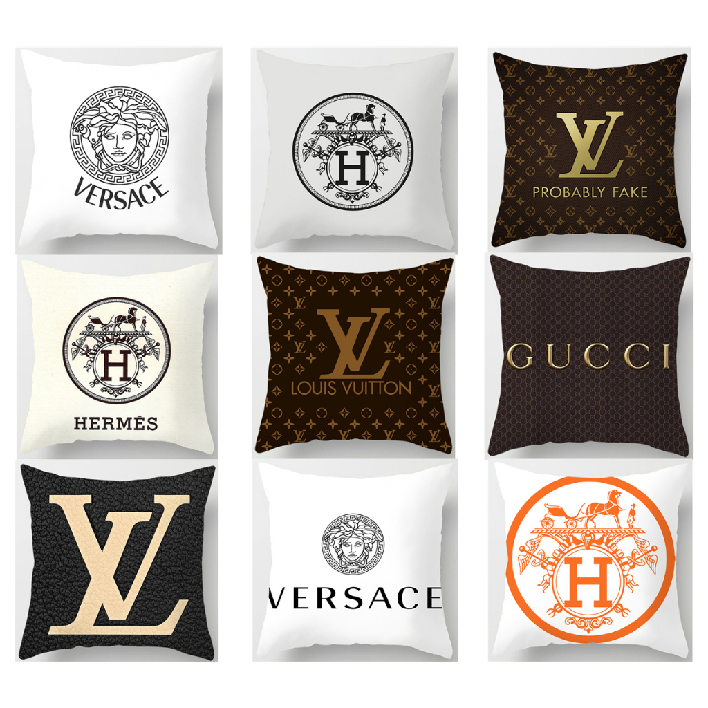 ปลอกหมอนแบรนด์แฟชั่นสีน้ําตาลผ้าฝ้าย 7070.6060.5050.4545.4040.ตกแต่งบ้านโซฟาผ้าปูที่นอนปลอกหมอนสํานักงานมีซิป