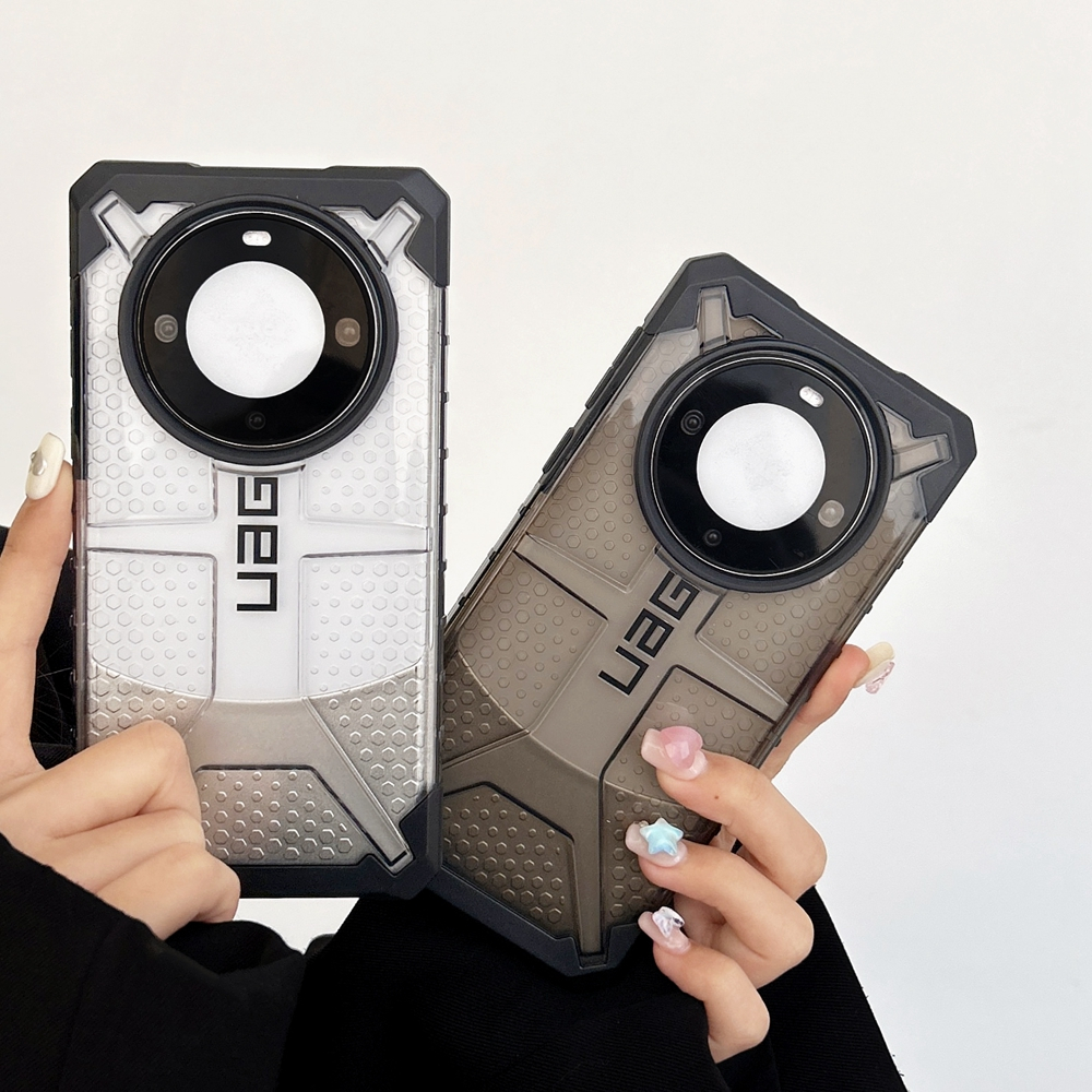 Uag ทนทานโปร่งใสสําหรับ Huawei Mate 60 Pro Plus กรณีกันกระแทกน้ําหนักเบา Slim ฝาครอบป้องกันสําหรับ H