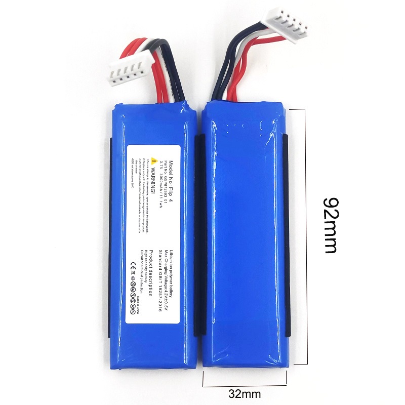 เปลี่ยนแบตเตอรี่ 3.7V 3000mAh สําหรับ JBL Flip4 รุ่น GSP87269301 ลําโพงบลูทูธความจุสูง