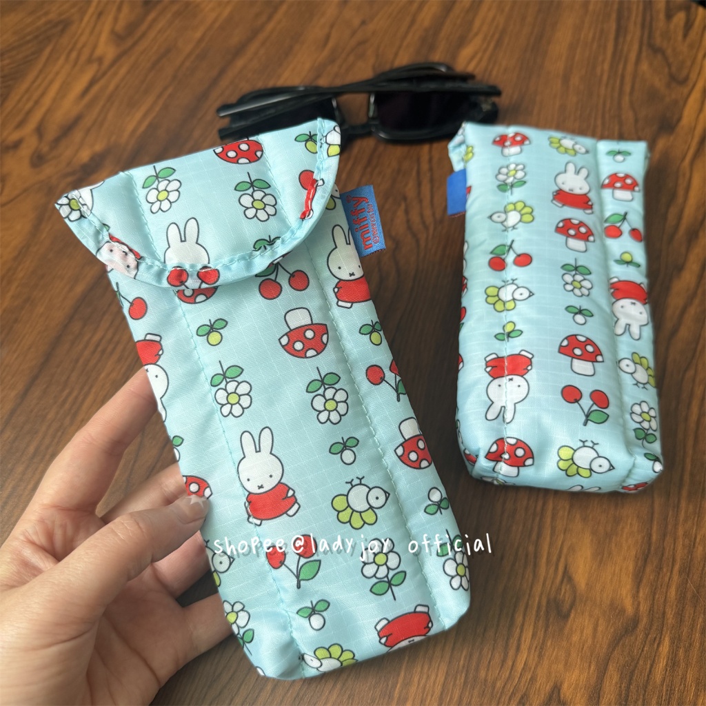 ญี่ปุ่นน่ารัก มิฟฟี่ กระต่ายพิมพ์แว่นตากระเป๋าแว่นกันแดดกระเป๋าแว่นกันแดดกระเป๋าเก็บกระเป๋าเก็บแบบพกพา