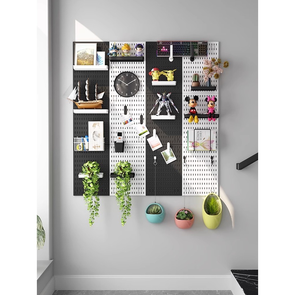 GooBoo DIY Pegboard Organizer อุปกรณ์รวม DIY non-bonding board wall storage rack