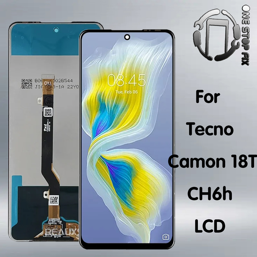 เปลี่ยนจอแสดงผลหน้าจอ LCD สําหรับ Tecno CH6H Camon 18T