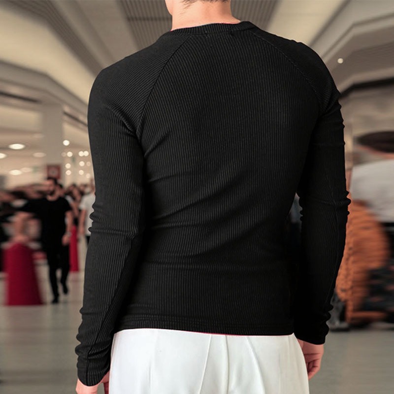 ไม่แน่นอน เสื้อยืดผู้ชายเนื้อลําลองสีบริสุทธิ์