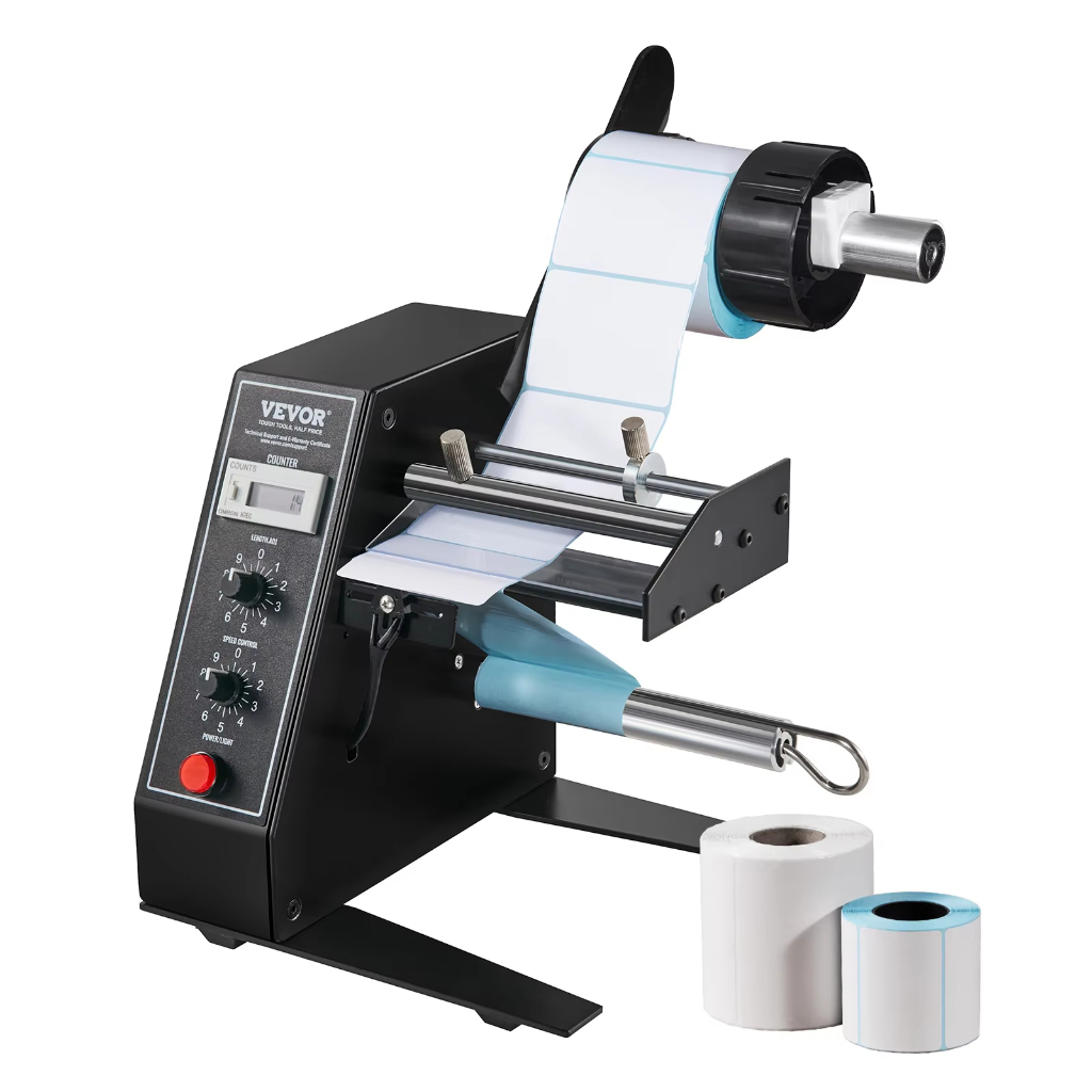 เครื่องจ่ายฉลากอัตโนมัติ1150D ฟังก์ชั่นนับ 140 มม. เครื่องตัดฉลาก Automatic Label Dispenser