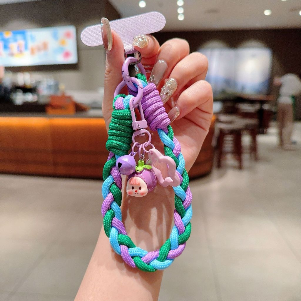 เชือกเส้นเล็กโทรศัพท์มือถือสร้างสรรค์, ห่วงโซ่เคสโทรศัพท์เชือกสั้นโซ่มือหลายน้องสาวผลไม้การ์ตูนป้องกันการสูญหายเชือกสี - รูปที่ 6