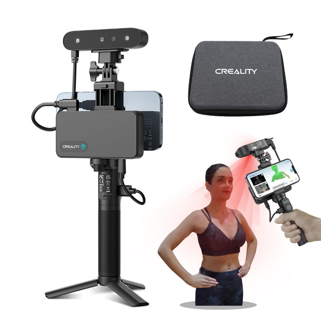 Creality CR-Scan Ferret Pro 3D Scanner สําหรับการพิมพ์ 3D,ไร้สายมือถือ 3D Scanner พร้อม WiFi 6 Bridg