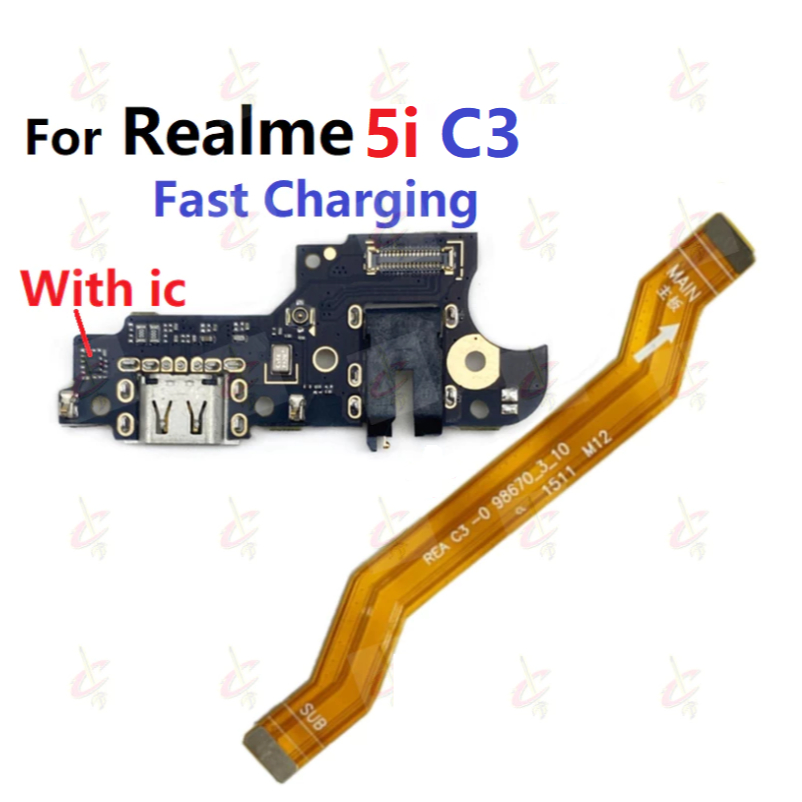 แพรตูดชาร์จ ตูดชาร์จ (Charging board) สําหรับ Realme C3 แพรต่อจอ (Board Flex) Realme 5i