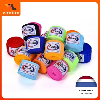 1 คู่ ผ้าพันมือชกมวย 3M/5M ผ้าฝ้ายกีฬาสายรัดผ้าพันแผลกีฬา Sanda มวยไทยห่อ Mma