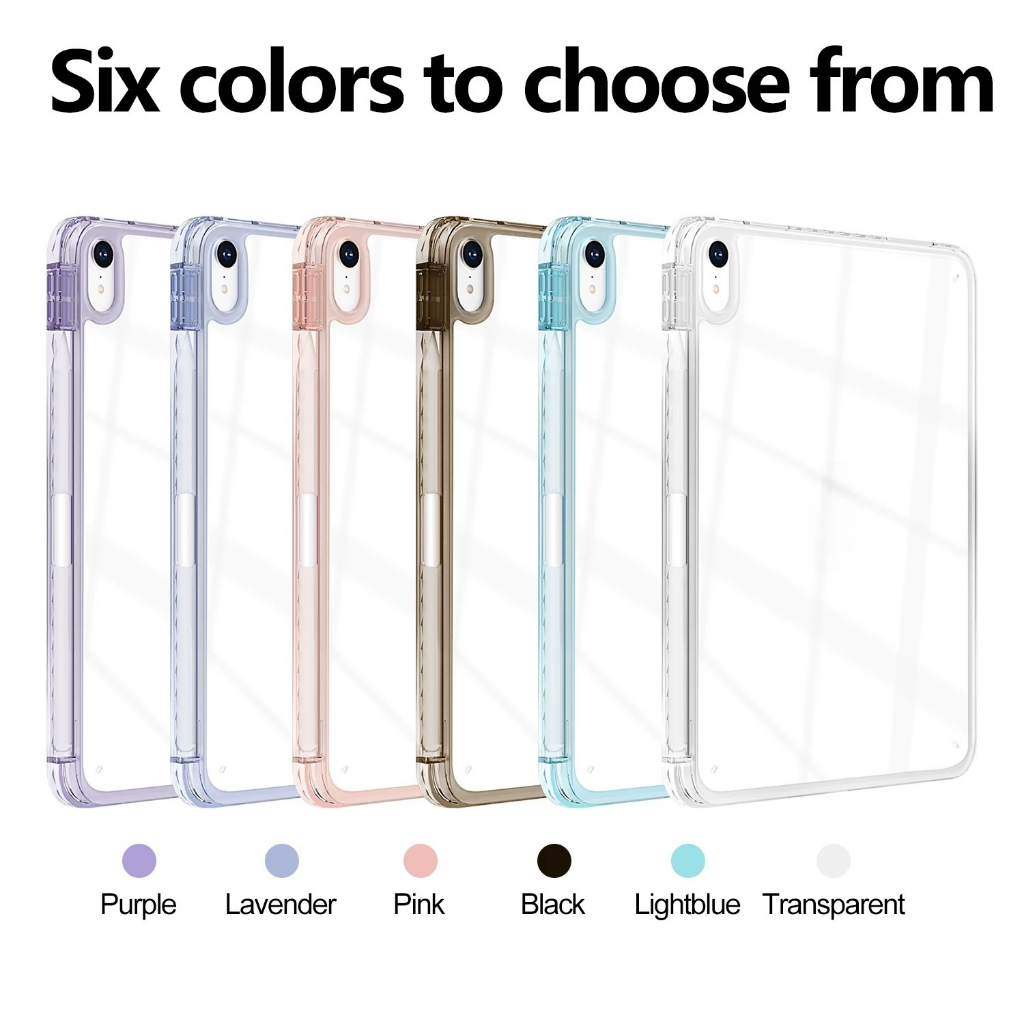 เคส iPad ช่องใส่ปากกา สำหรับ iPad Pro 11 (2024) / iPad 10.2 / iPad Mini 6 / iPad Air 5-4 / iPad 8-9 รุ่นใส่ได้ นุ่มกันกระแทก