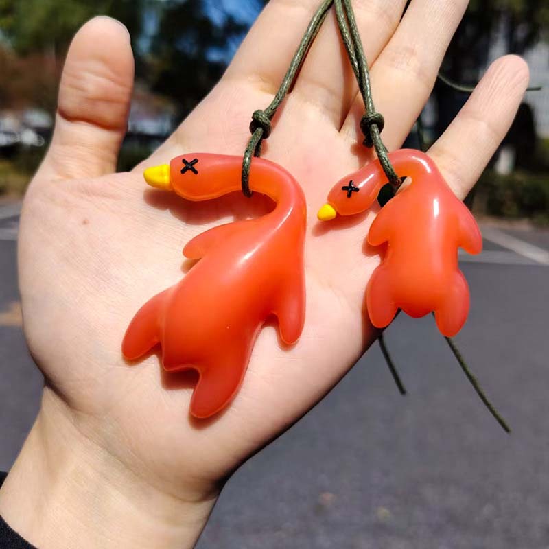 ยูวี เปลี่ยนสีเป็ดย่างจี้เปลี่ยนแสงพวงกุญแจ