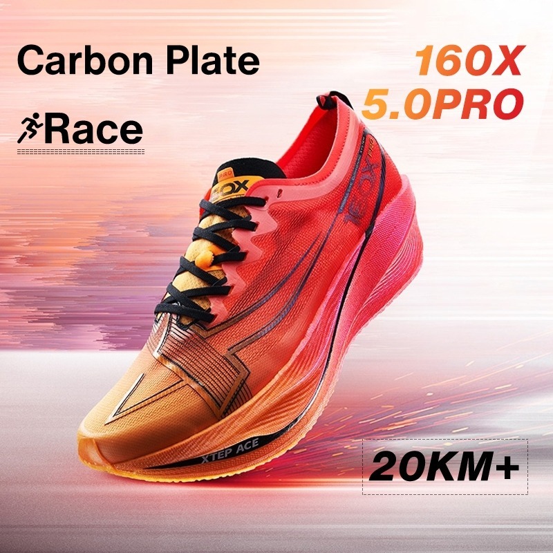 XTEP 160X 5.0 Pro รองเท้าวิ่งผู้หญิง Professional Marathon Racing Flagship Carbon Plate Champion