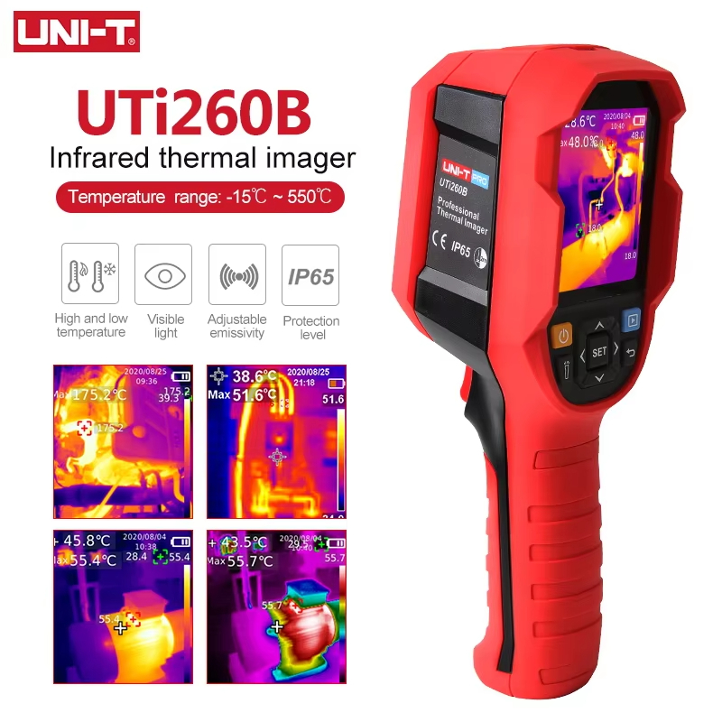 แท้  ส่งจากไทย UNI-T UTi260B ความละเอียดความร้อนทำภาพ256x19 2อินฟาเรดอุตสาหกรรมกล้องถ่ายภาพความร้อน termica (รวมแบตเตอรี