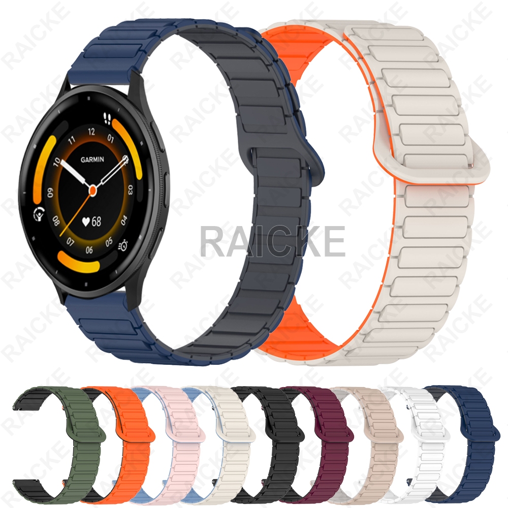 สายรัดซิลิโคนวงข้อมือสําหรับผู้เบิกทาง Garmin 265S / 265S Music / 255S / Venu 3S / Venu 2s / Vivomove 3S / Vivoactive 4S