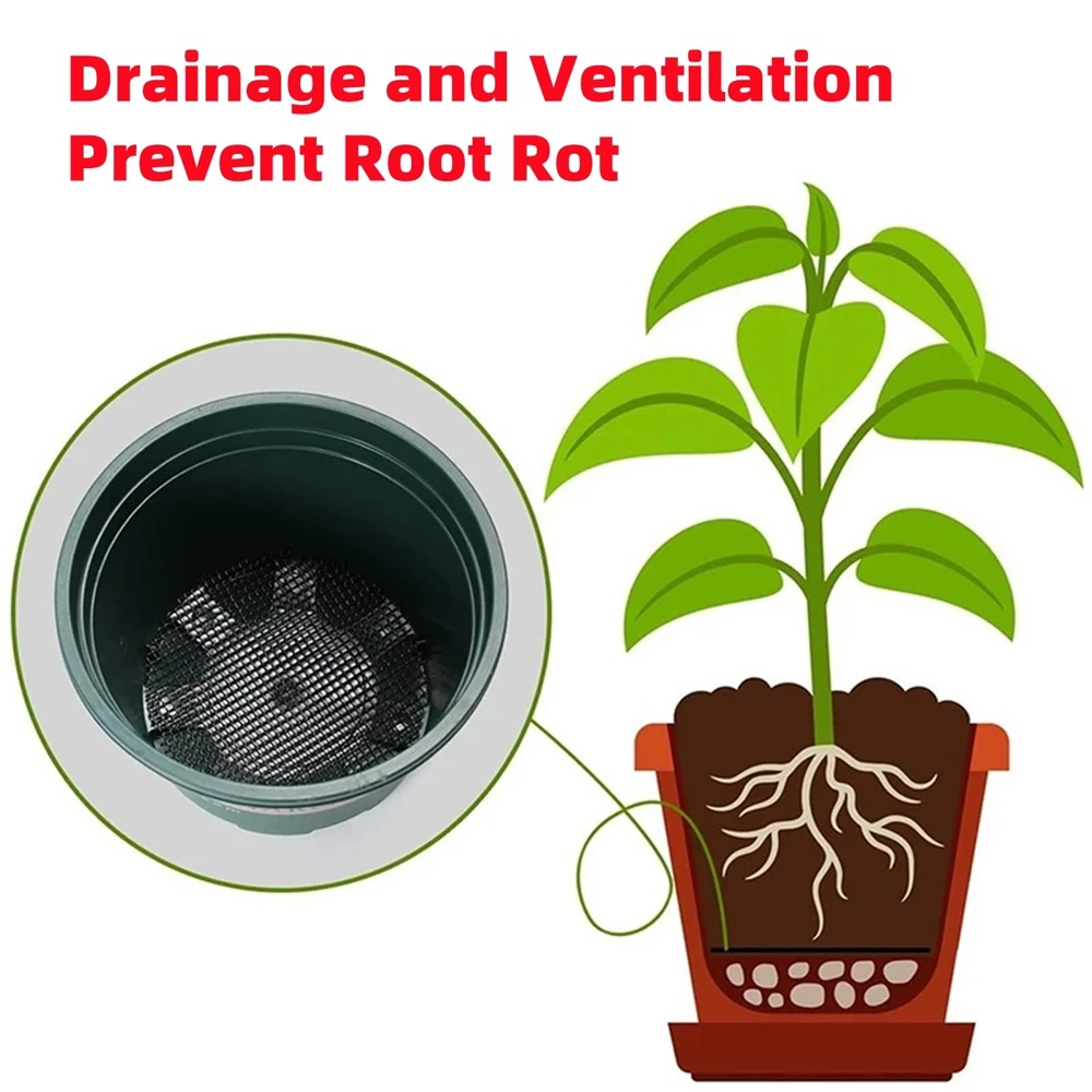 กระถางดอกไม้หลุมตาข่ายแผ่นเส้นผ่าศูนย์กลาง5/7.5/10เซนติเมตรตารางรอบตัดบอนไซดอกไม้พืชระบายน้ําหลุมปะเก็นปลาเสื่อ - รูปที่ 3