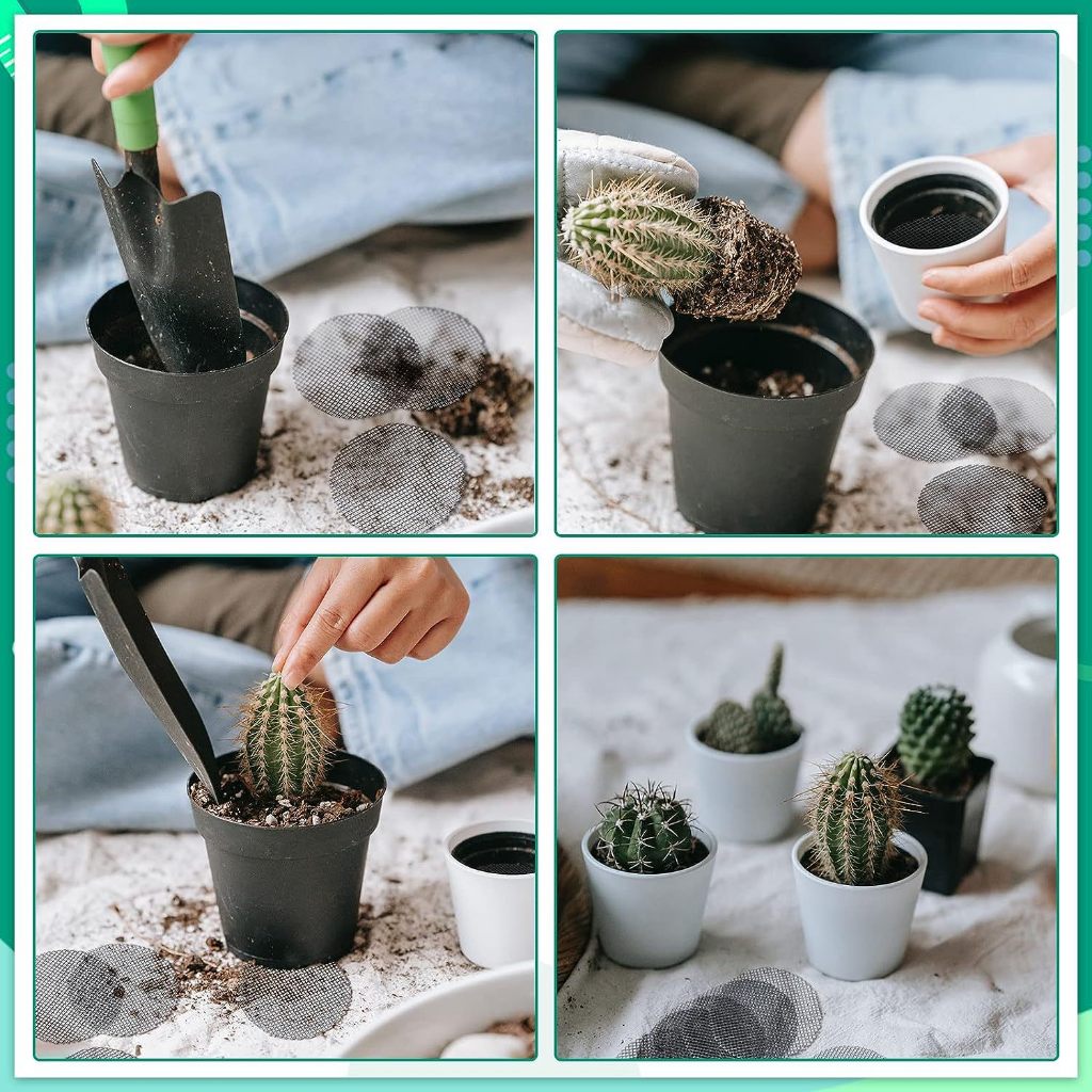 กระถางดอกไม้หลุมตาข่ายแผ่นเส้นผ่าศูนย์กลาง5/7.5/10เซนติเมตรตารางรอบตัดบอนไซดอกไม้พืชระบายน้ําหลุมปะเก็นปลาเสื่อ - รูปที่ 6