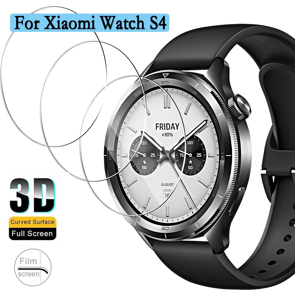 3pcs กระจกนิรภัยสําหรับ Xiaomi นาฬิกา S4 หน้าจอ HD/Scratch Resistance Protector ฟิล์มนาฬิกาฟิล์มหน้า