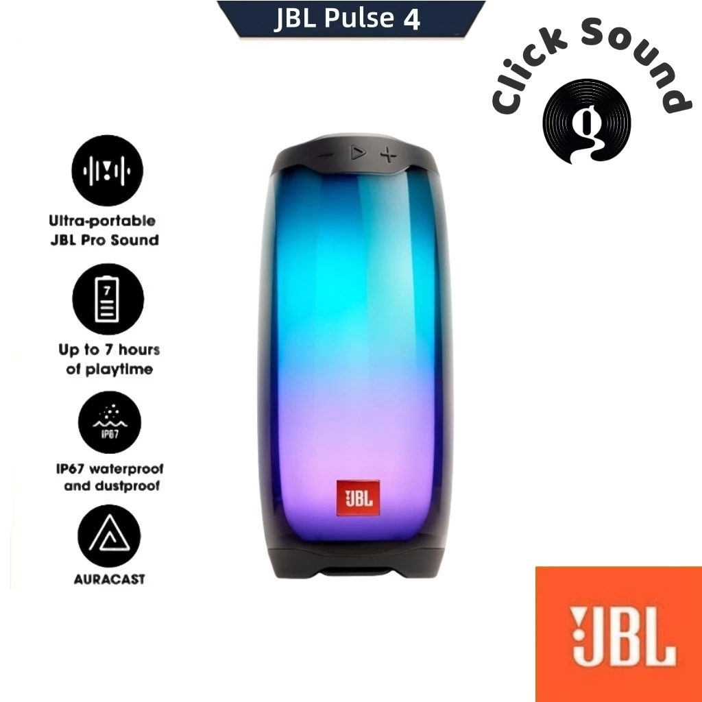 JBL Pulse 4 ลำโพงเซอร์ราวด์ | Bass แรง | IPX7+กันฝุ่น