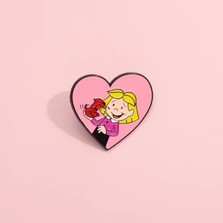 การ์ตูนสีชมพูกล่องนมเคลือบ Pin Cat Paw Heart ข้อความเข็มกลัดอะนิเมะ Pins Lapel Badge สัตว์กระเป๋าเป้สะพายหลังอุปกรณ์เสริมของขวัญสําหรับเพื่อน