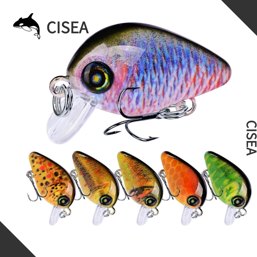 CISEA F120 เหยื่อยาง ปลา ตกปลา ตกปลา เหยื่อจิ๊ก เหยื่อ 1.9g 2.5cm