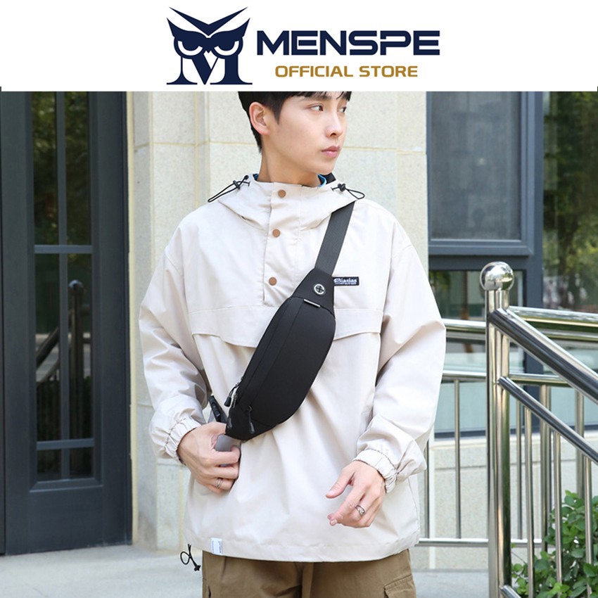 Menspe Multi-Functional Fitness Bag กระเป๋าคาดเอวกันน้ําสวมใส่กระเป๋ากีฬาพร้อมสายรัดปรับได้สําหรับออกกําลังกายวิ่ง